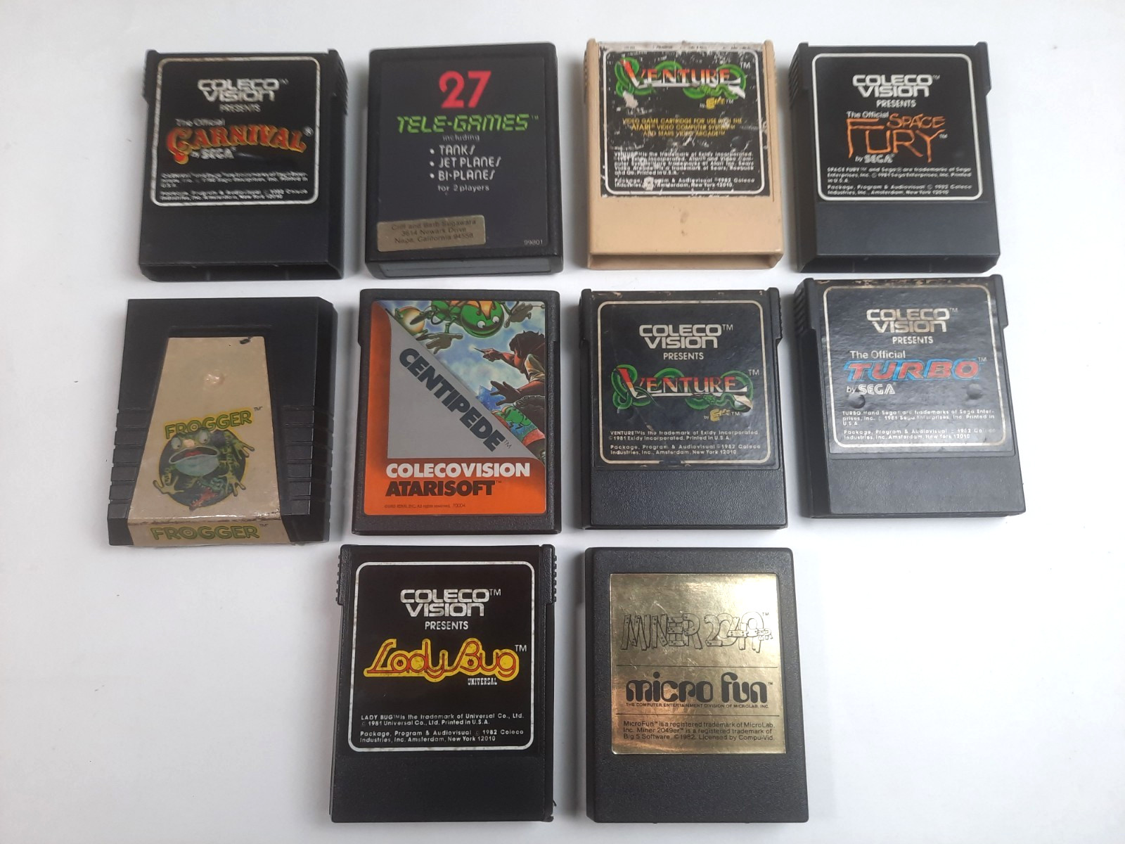 Colecovision w/ Expansion Module 1 & Coleco & Atari Games 6 Controllers