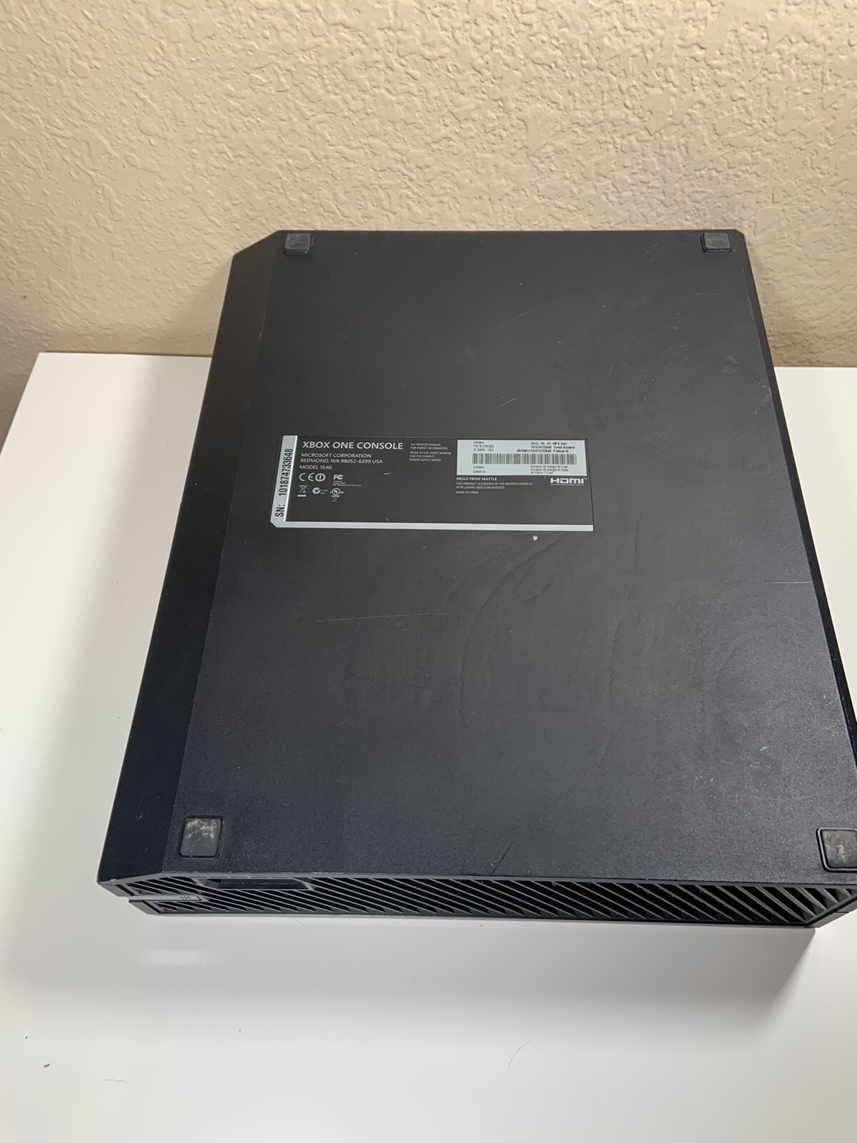 Microsoft Xbox One 500GB Console 1540 As Is For Parts Or Repair only 52606