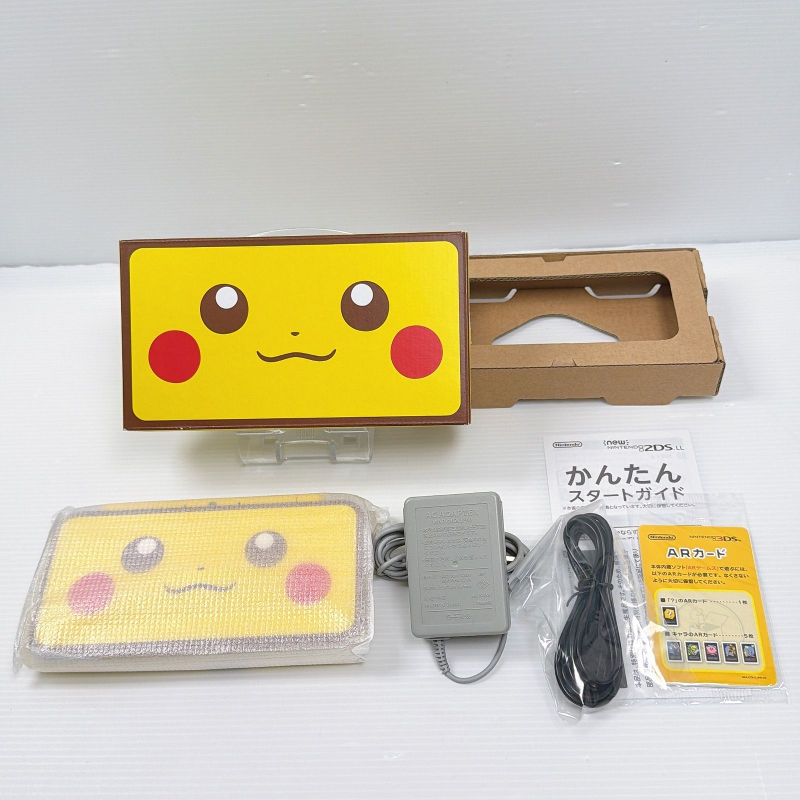 New Nintendo 2DS LL Pikachu Edition Console w/Box Pokemon Center Japan Version