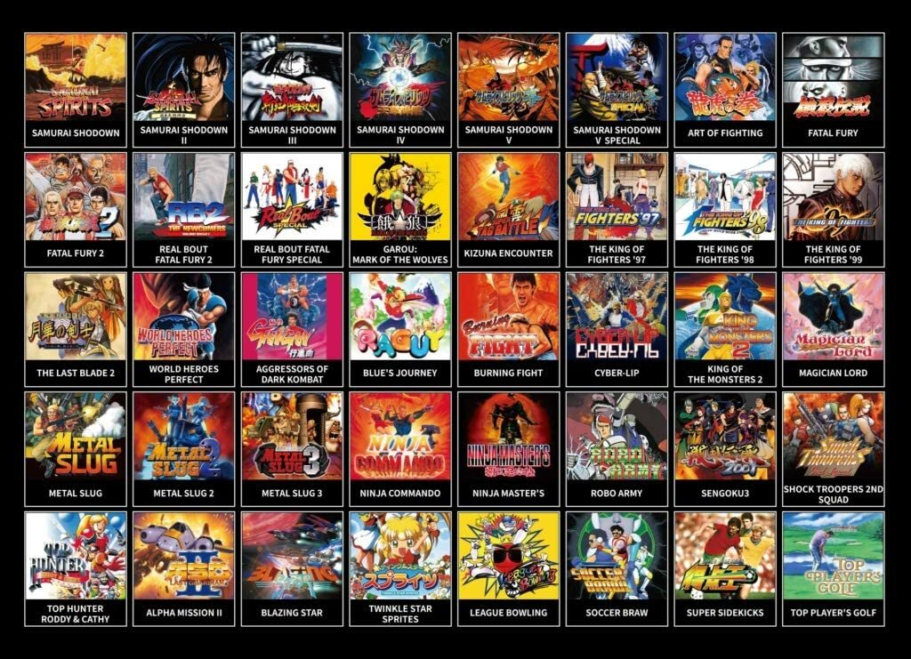 NEOGEO mini Samurai Spirits Limited Tachibana Ukyo Blue Set 40 Titles Console