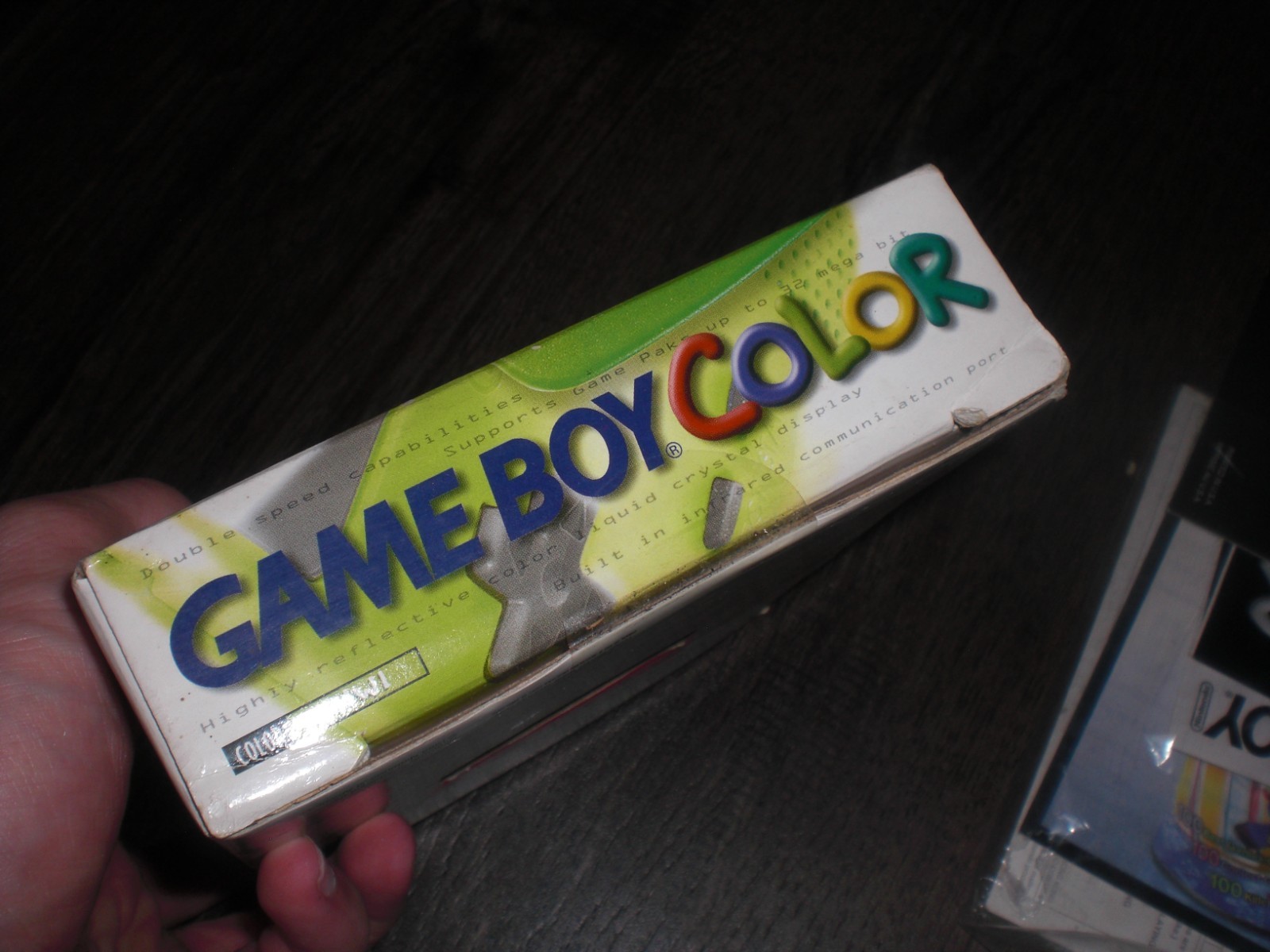 Nintendo Game Boy Color Console System Kiwi Green COMPLETE CIB Box Insert Manual