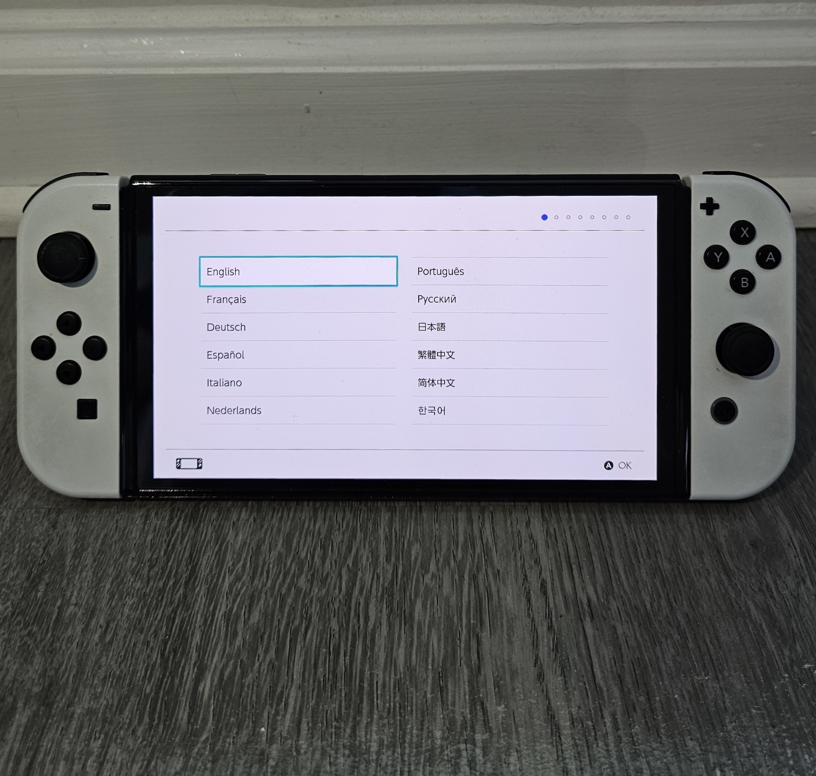 Nintendo Switch OLED white w/ Zelda BOTW, Mario Party, microSD 128GB dock + more