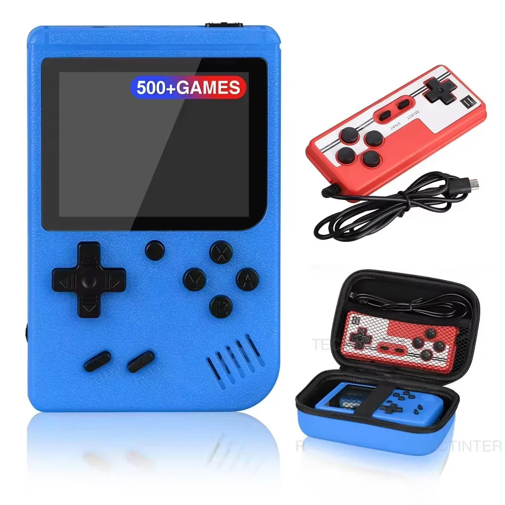 Retro Portable Handheld Game Console Built In 500 Classic Games Video Kids Gift