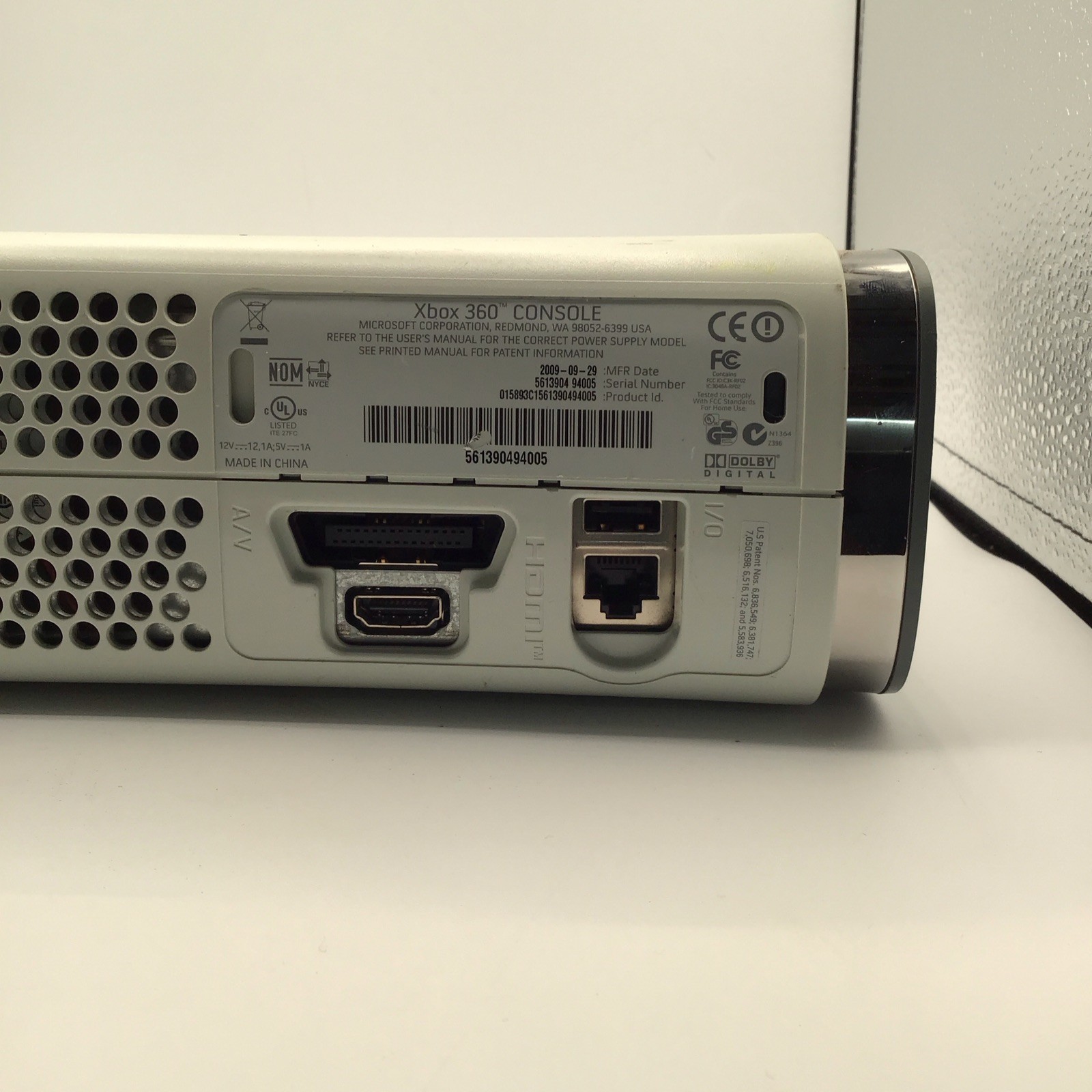 Factory Reset Microsoft Xbox 360 60GB HDD White Console TESTED & WORKING