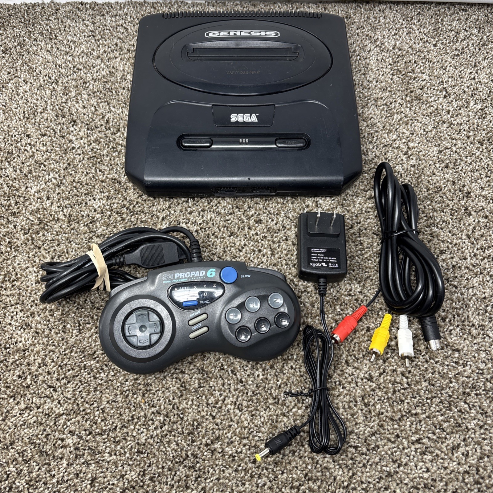 Sega Genesis Model 2 Console System Bundle Original Cords & Controller READ