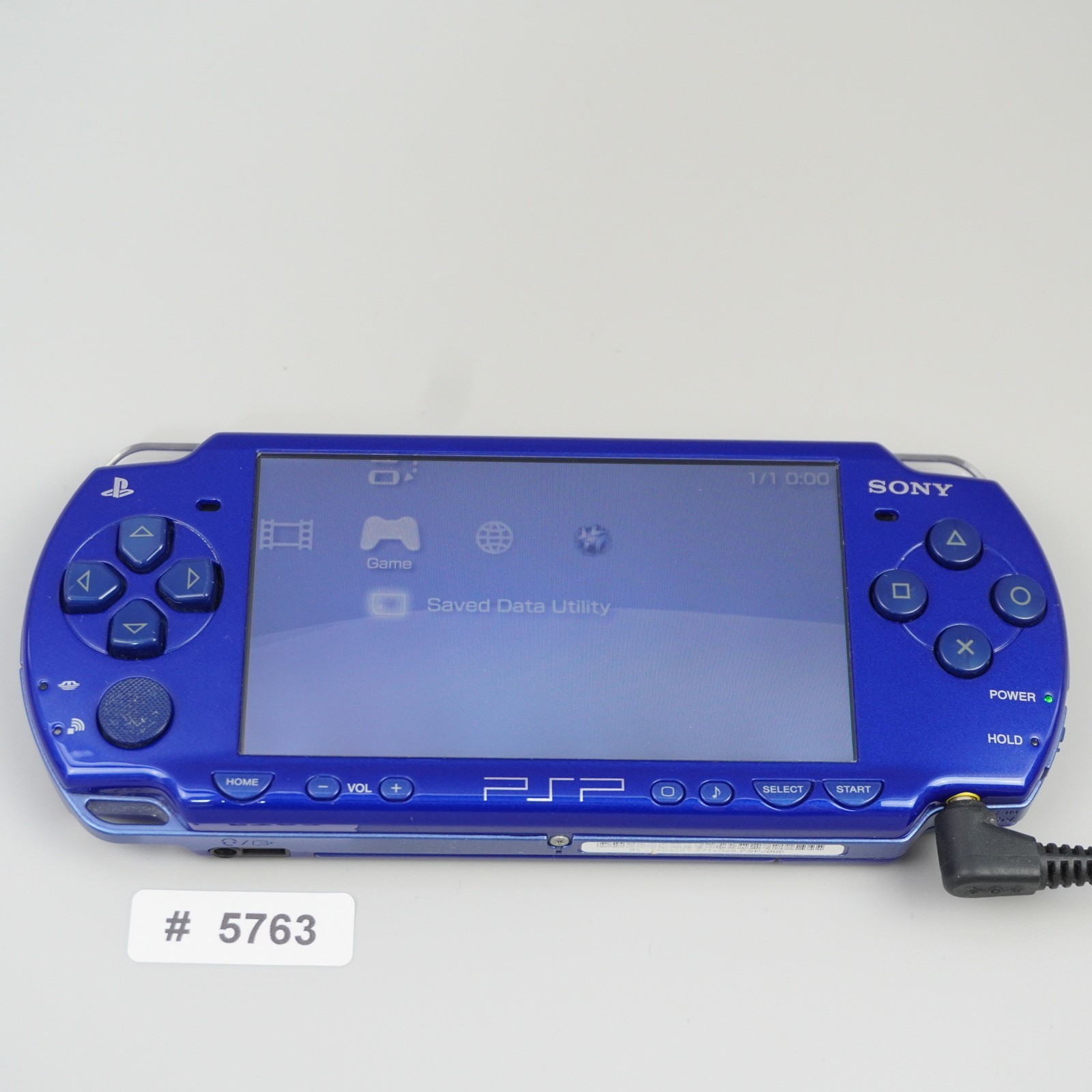 Sony PSP-2000 Console Only Metallic Blue Region Free (NO BATTERY) #5763