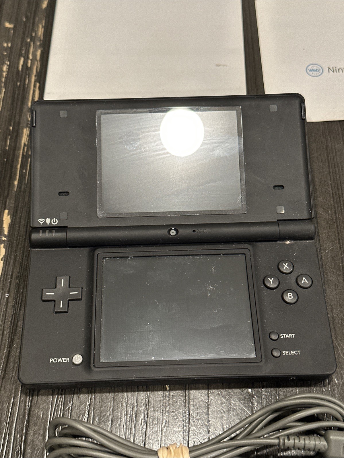 Nintendo DSi Edition Black Handheld System with Box, Nerf Case Mario kart DS