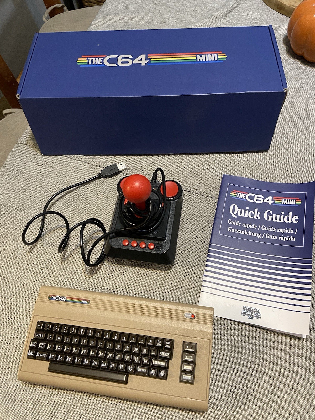C64 Mini HD Console 64 Built-in Games + Joystick Retro Games – Open Box-