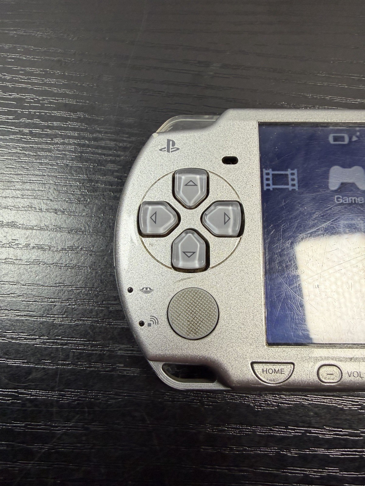 Sony Silver Playstation Portable PSP-2001 New Battery USB Cable 2 Games & Case