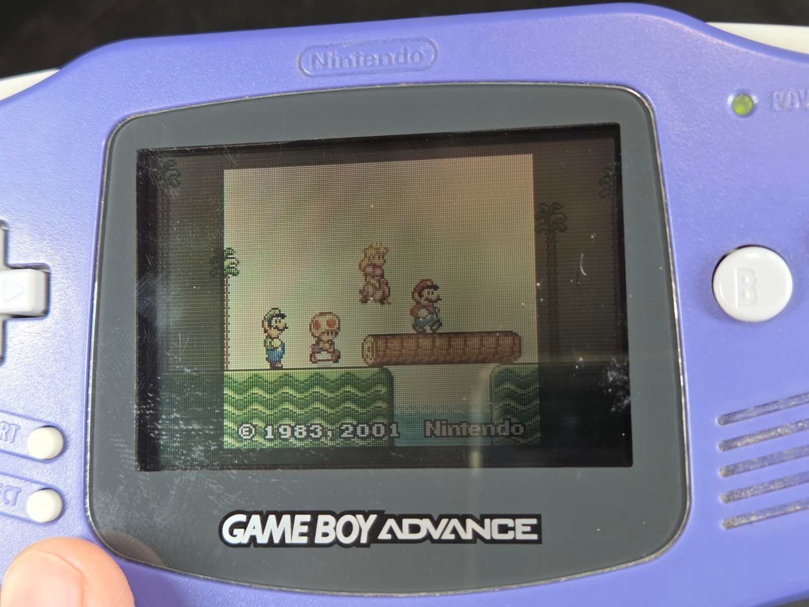Nintendo Game Boy Advance Indigo Handheld System Console GBA AGB-001 VIDEO DEMO!