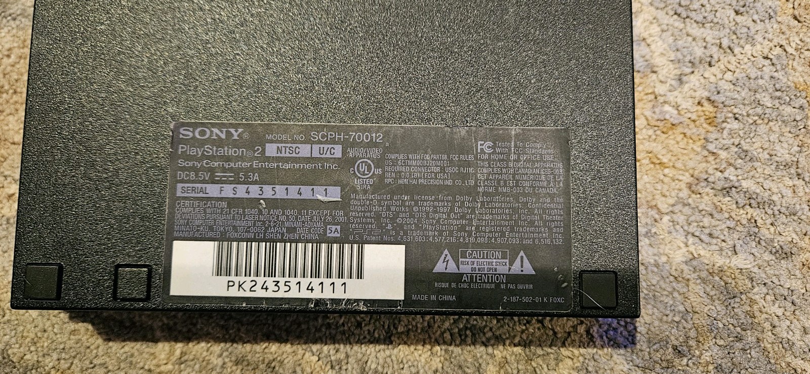 Sony PlayStation 2 Slim Black Console