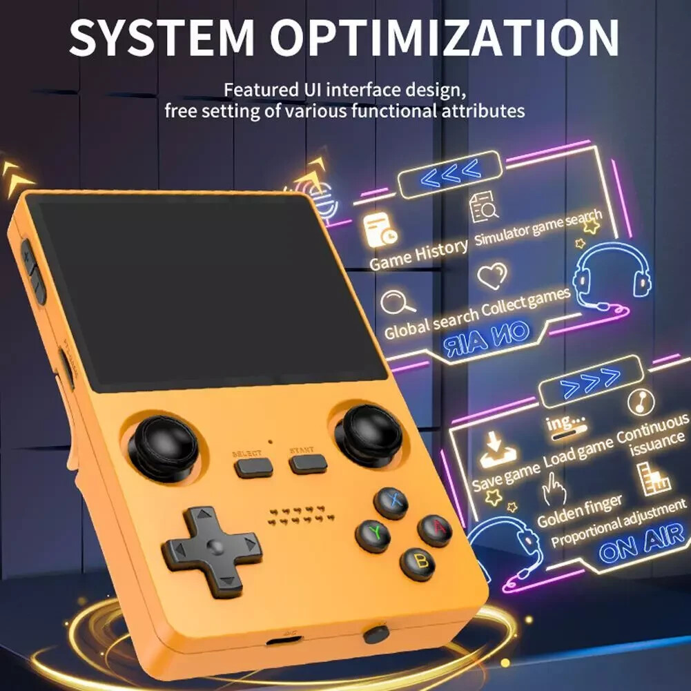 Portable Retro Game Console 3.5” Screen Dual Joystick 3000mah System