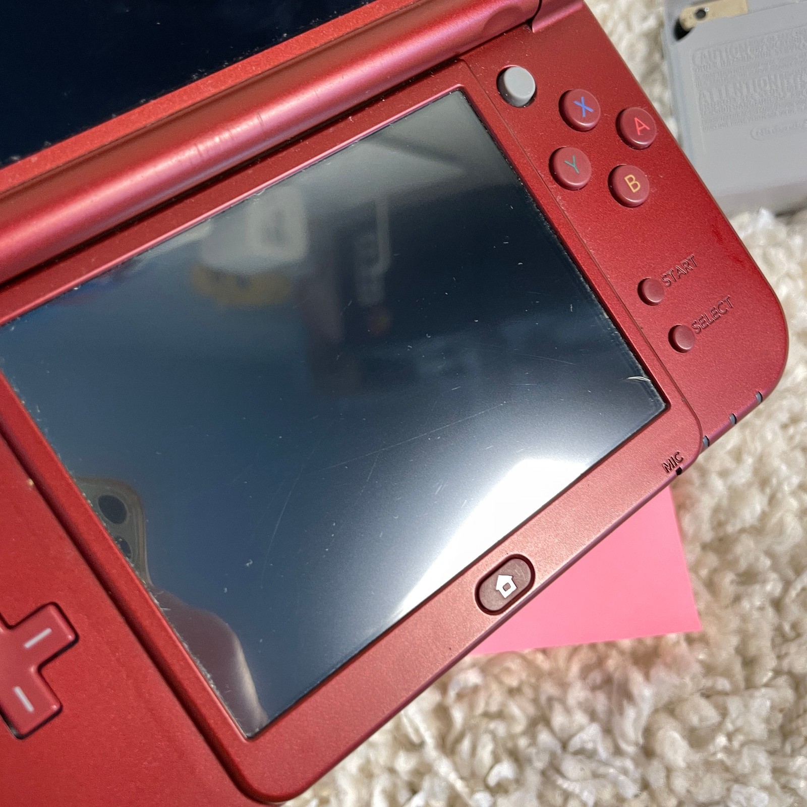 Nintendo “New” 3DS XL Metallic Red Handheld Console System RED-001 Top IPS Works