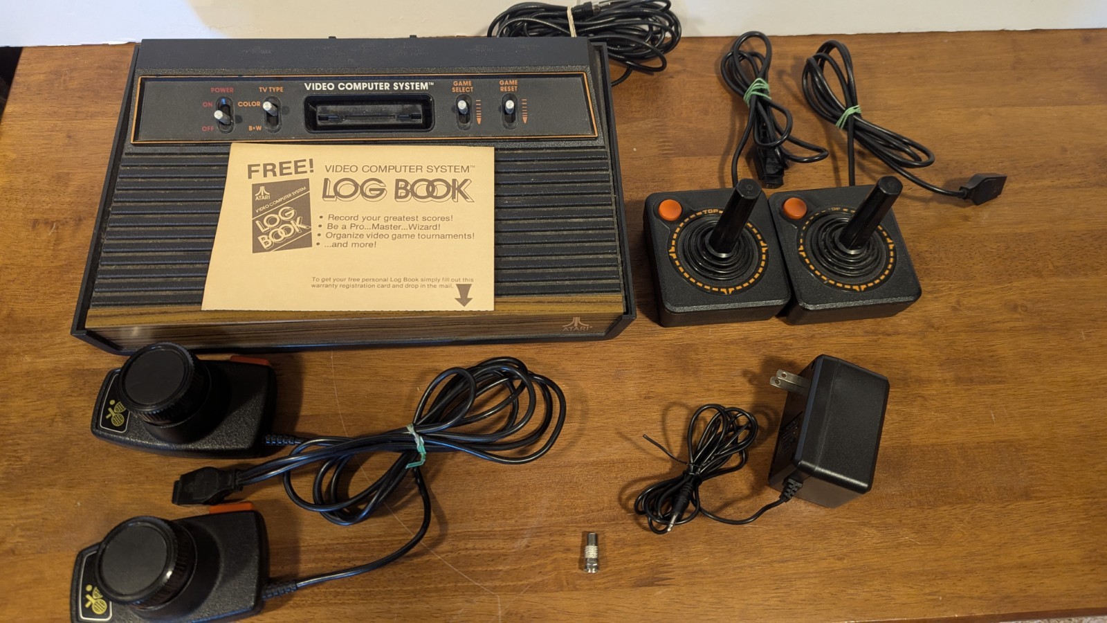 ATARI 2600 Console w/Controllers – Coeaned, Tested, Works!