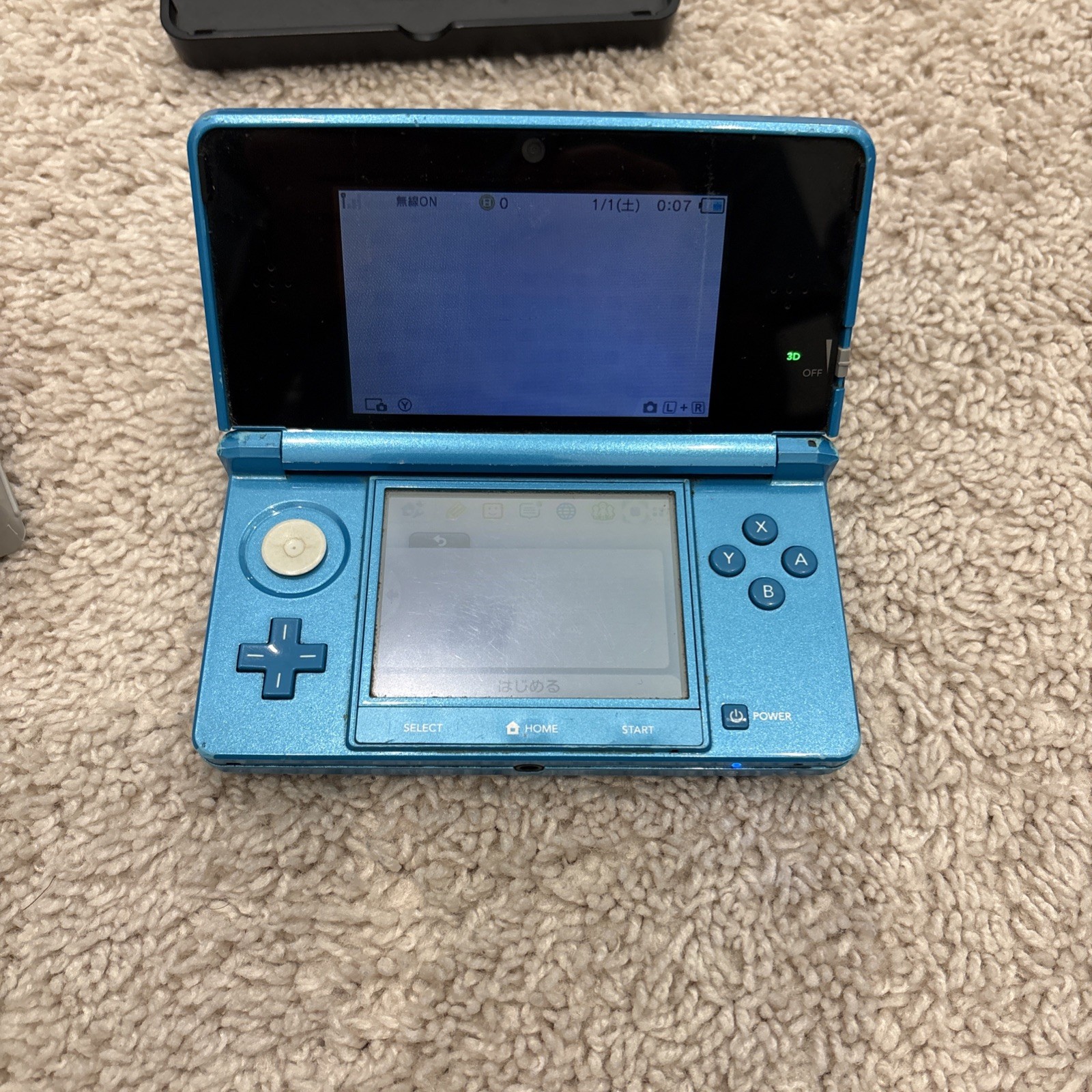 Nintendo 3DS Light Blue Console *JAPANESE* *READ DESCRIPTION*