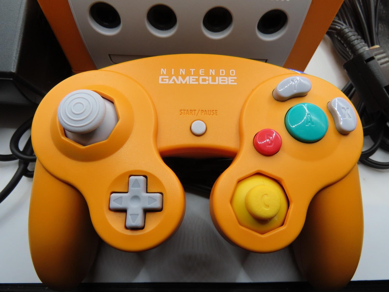 Nintendo GameCube Console CIB Orange Spice RECAPPED, NEAR MINT SHELL, USA REGION