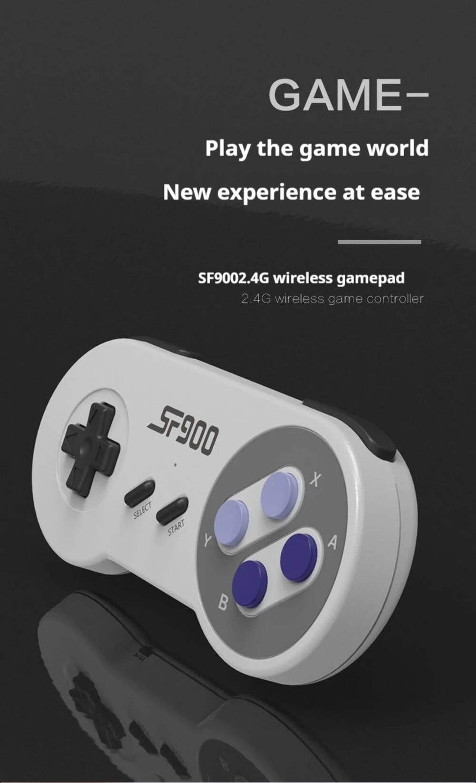 SF900 Mini Video Game Console 2.4G Dual Wireless Console Game Stick 5000 Classic