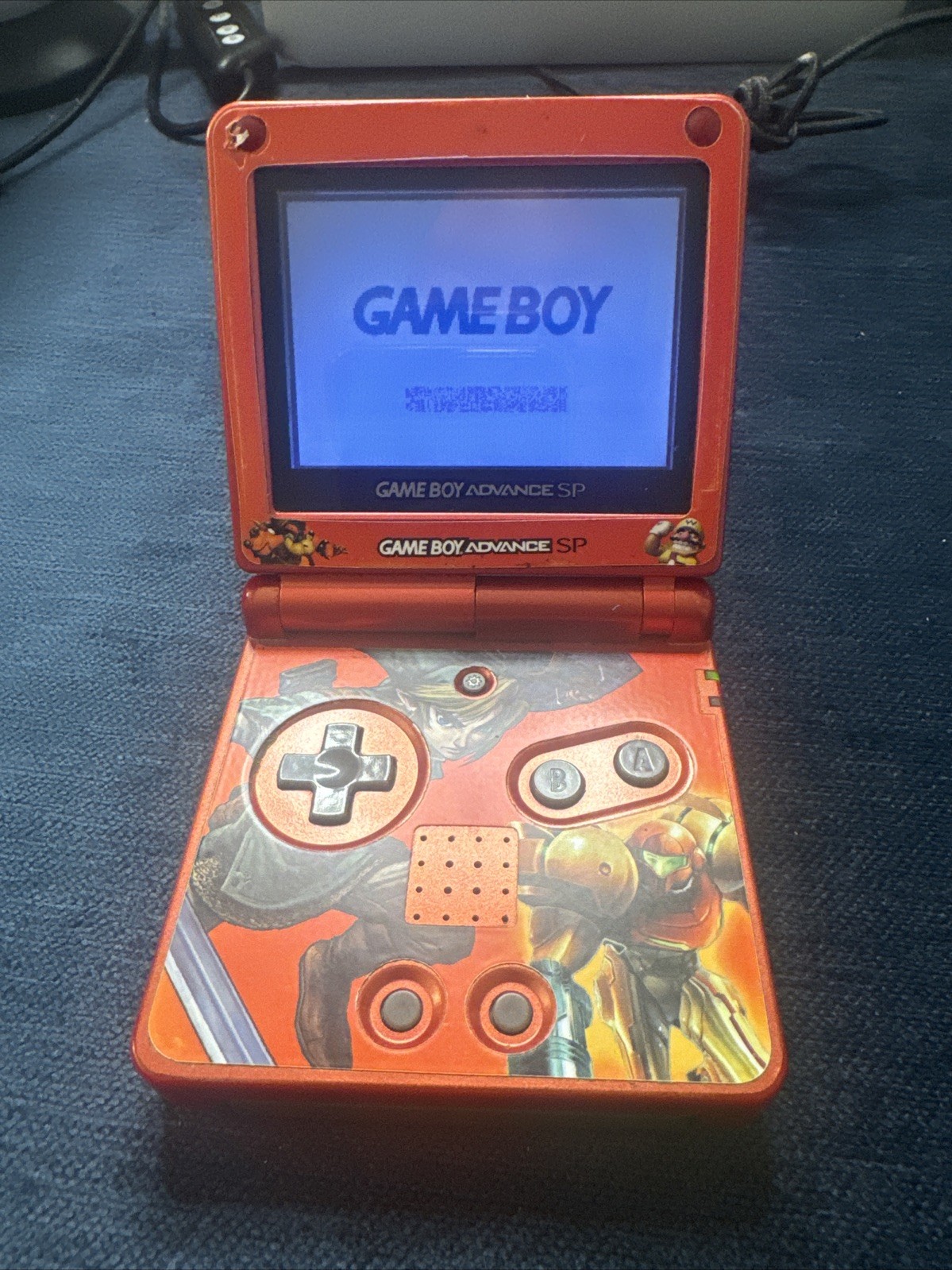 Nintendo Game Boy Advance SP Handheld System – Red, SP Mario Sticker No Volume
