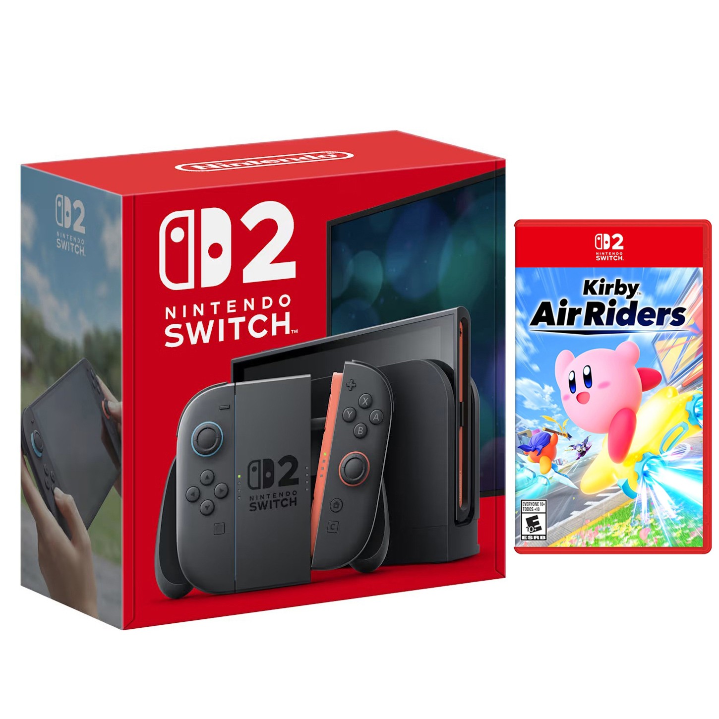 Nintendo Switch 2 Video Game Console with Kirby Air Riders Bundle
