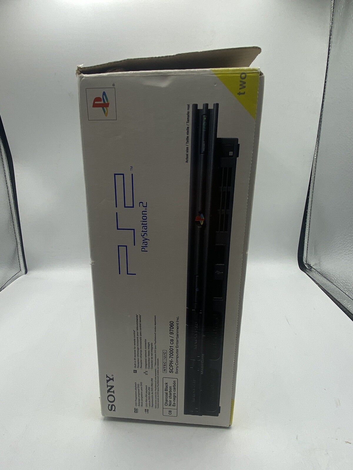 Sony PS2 Slim Charcoal Black Console SCPH-70001 Complete Box CIB With Manuals