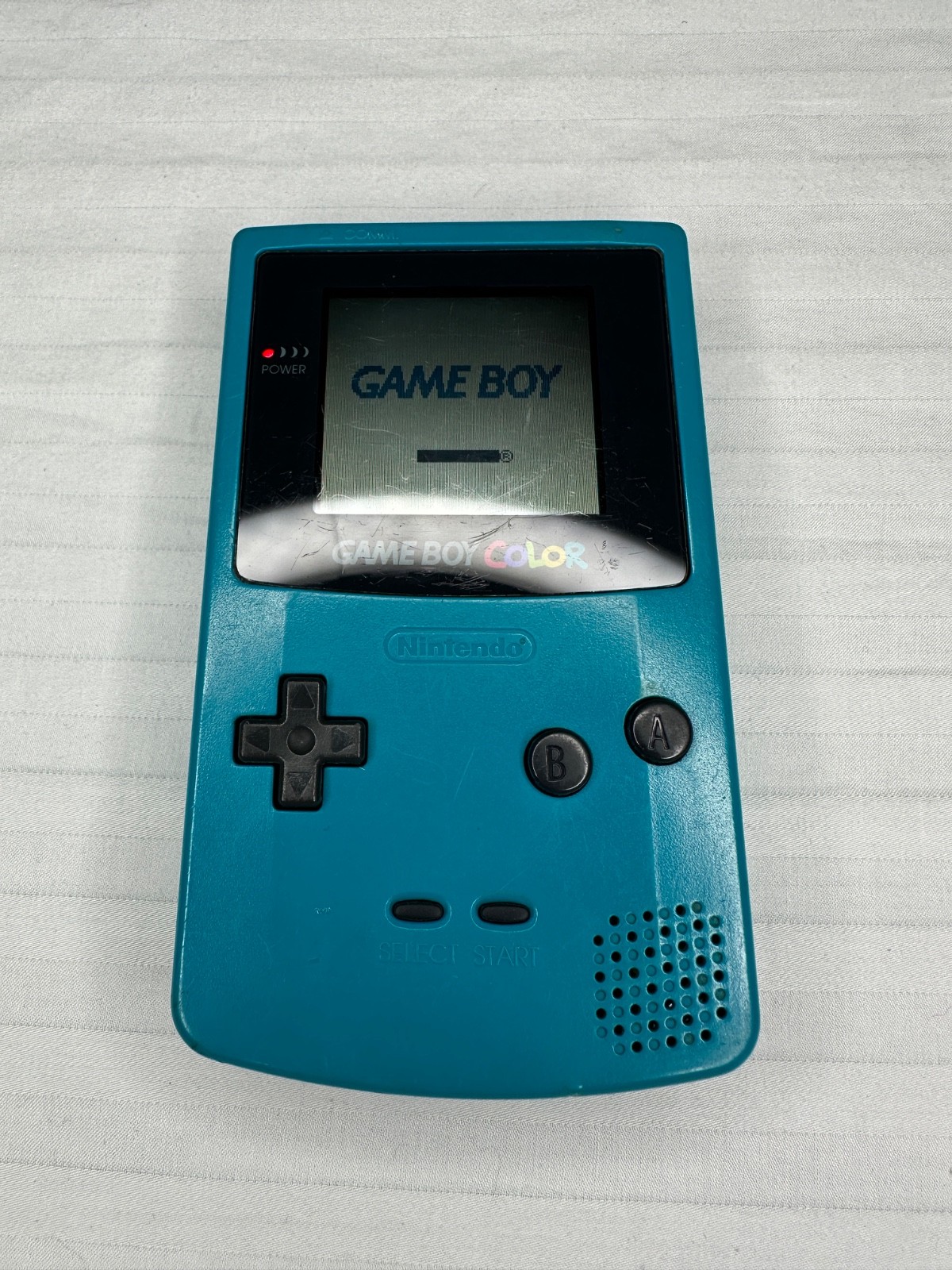 Authentic Teal GBC Console – Deep Cleaned & Recapped – 12 Games