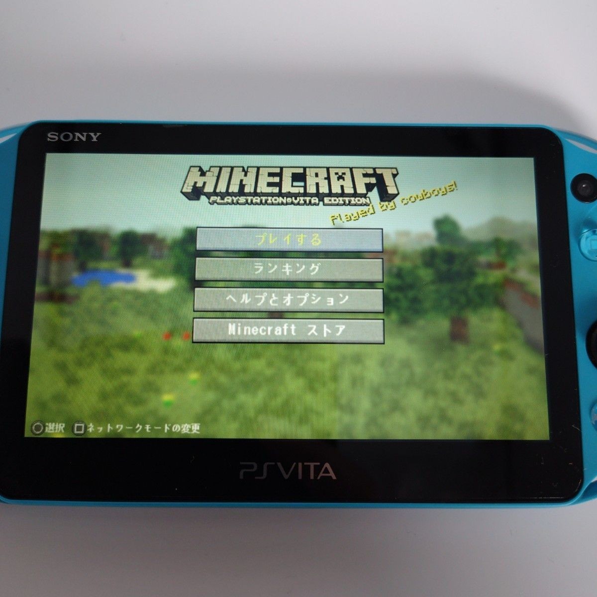 Excellent PS Vita PCH-2000 Sony Console Aqua blue Tested Used