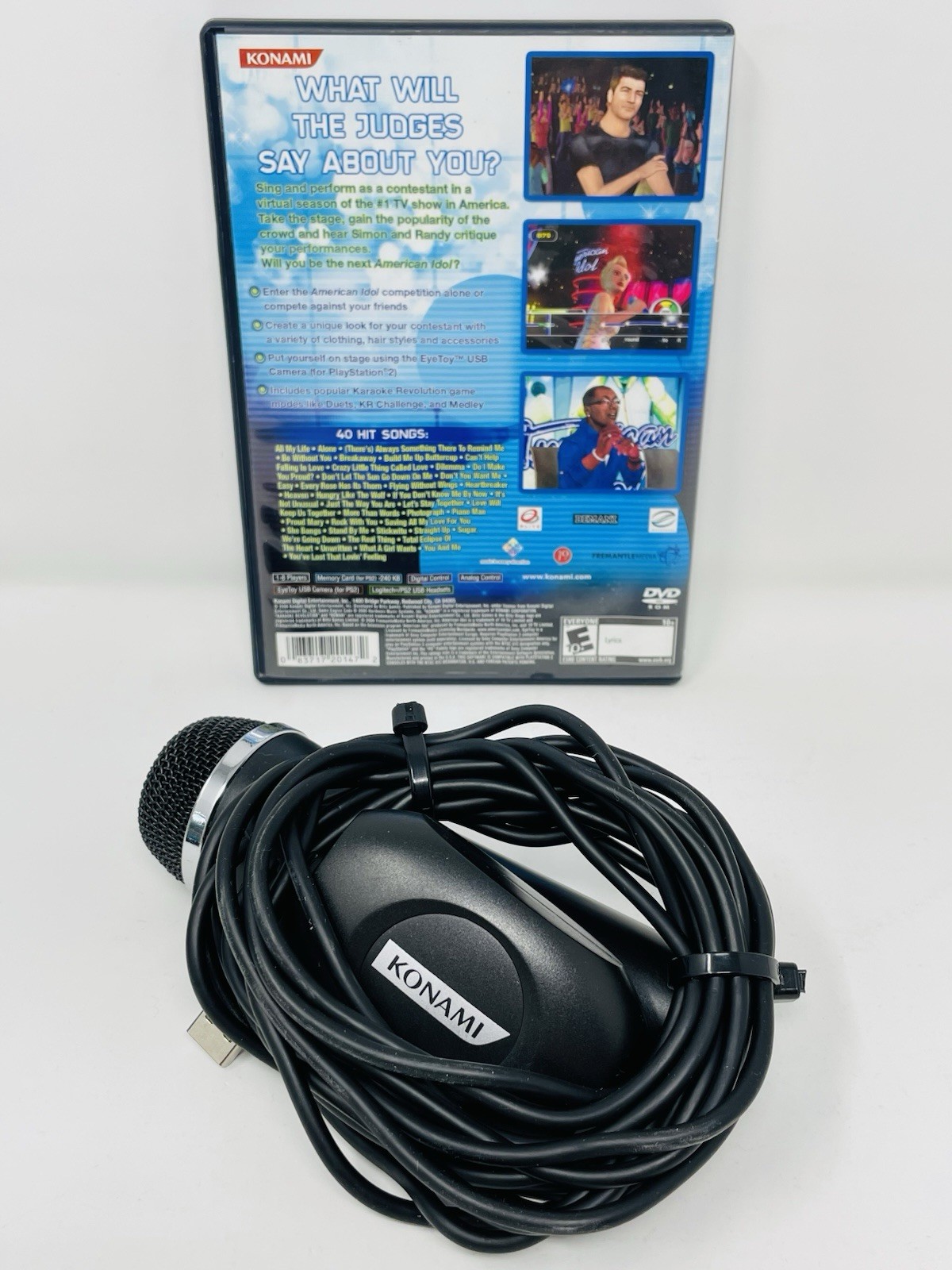 Sony PlayStation 2 PS 2 Slim Console, 2 Controllers, American Idol & Video Games
