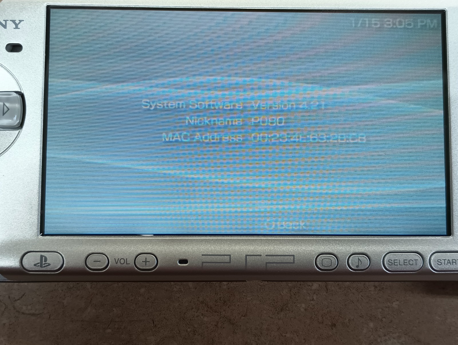 SONY PSP Silver 3001 With 1GB Memory Card