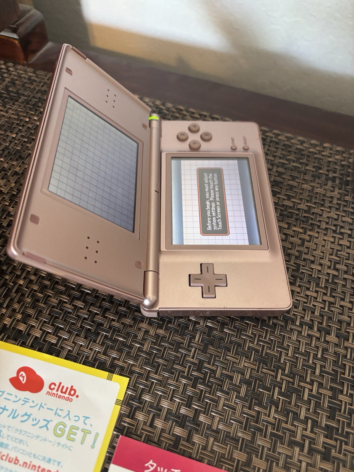 Cleaned And Test Metallic Pink Nintendo Ds Lite CIB