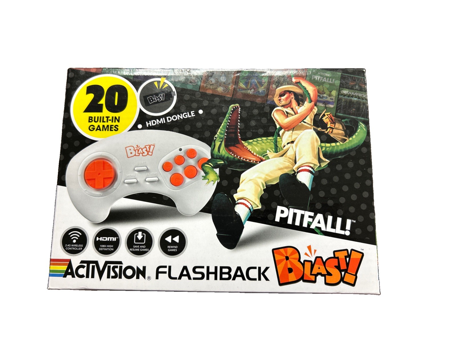 Activision Flashback Blast Plug N Play Video Game 20 Built In Games Wireless NEW
