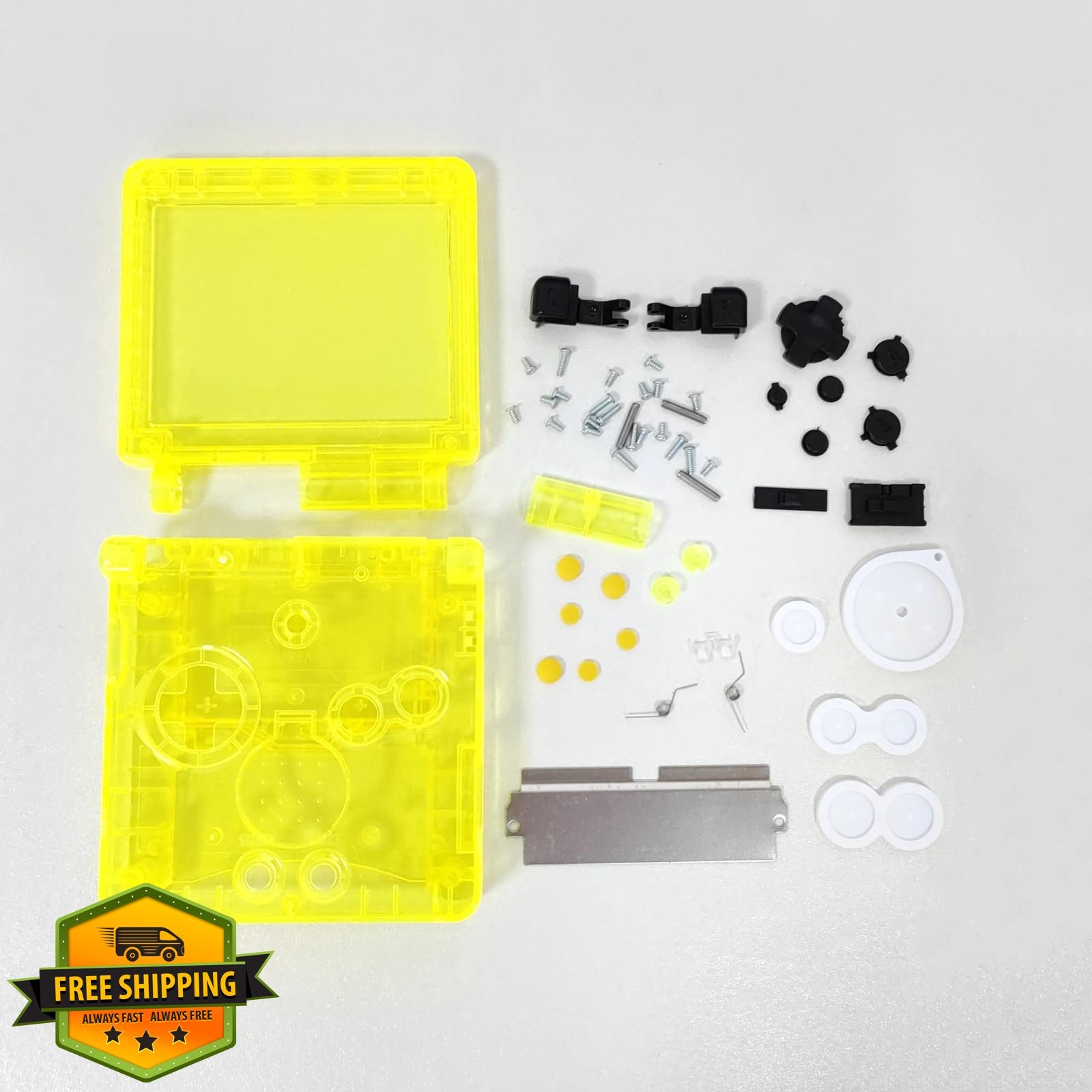 Hzxkqmil GBA SP Shell Clear Yellow