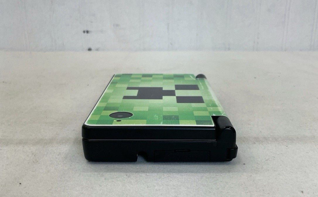 Nintendo DSi Console TWL-001 | Black With Minecraft Stickers | Tested & Working