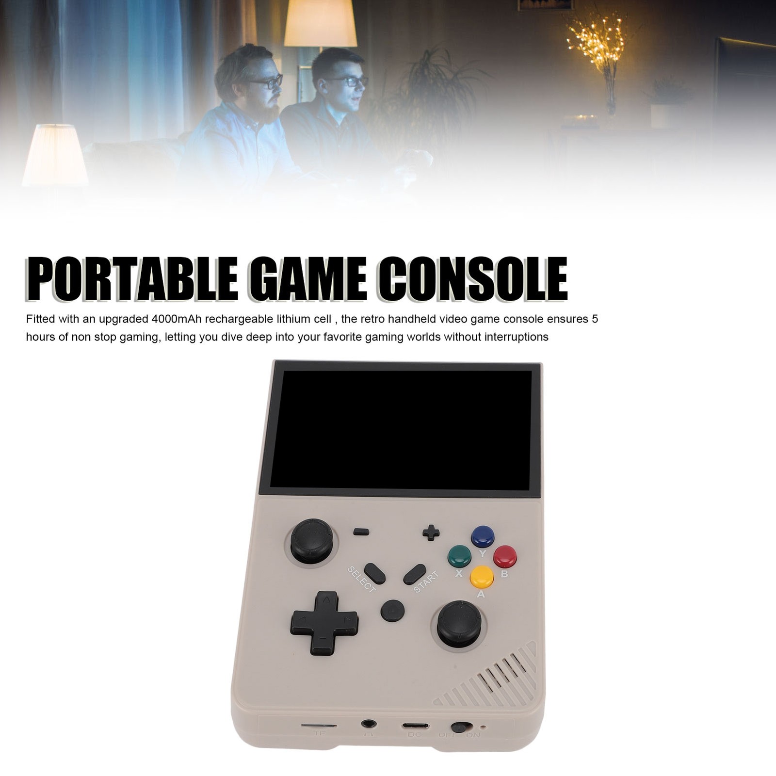 Handheld Game Console Retro Portable Player 4.3in IPS Screen Gaming Device EVRF
