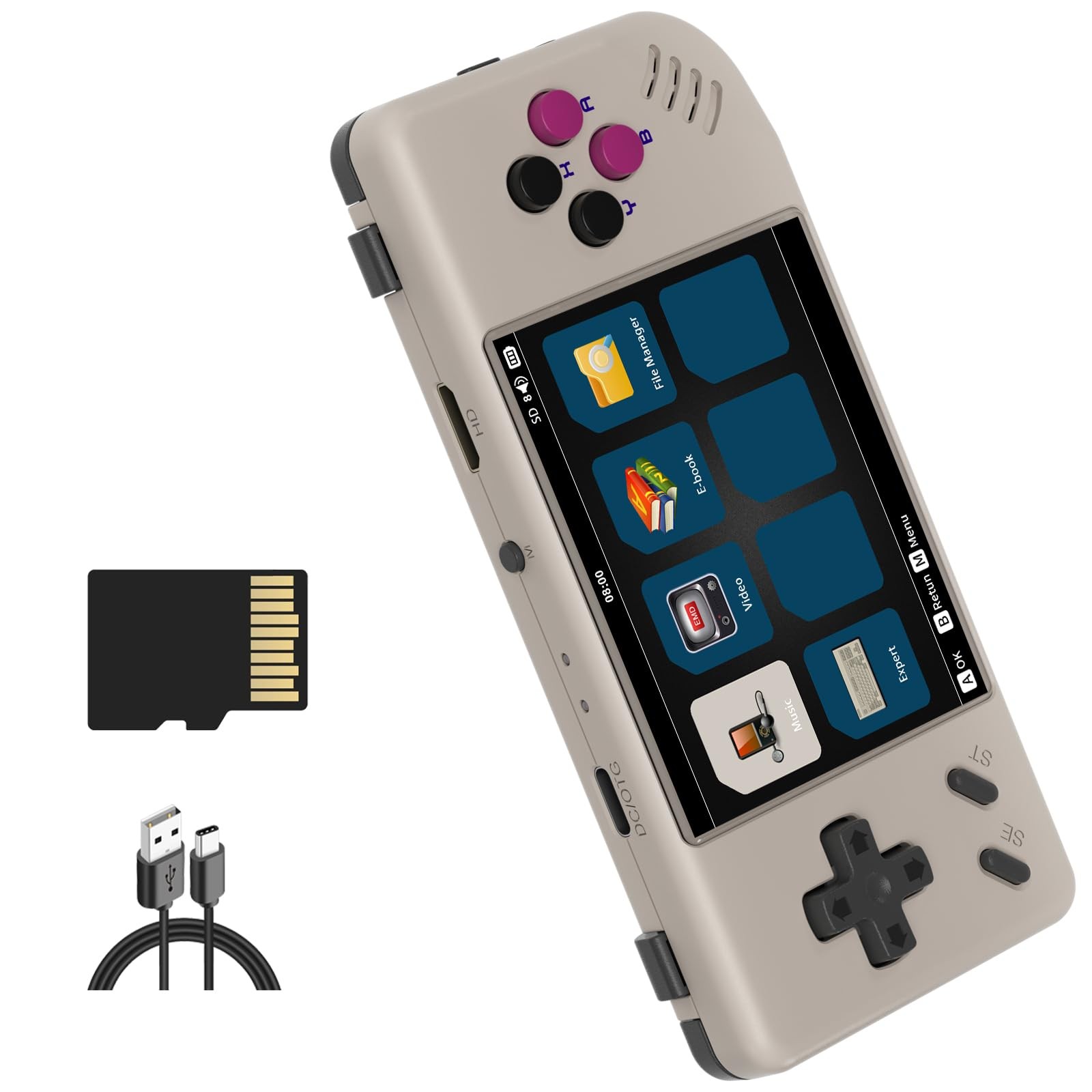 ANBERNIC RG28XX Retro Handheld Game Console, Linux System, 2.83 Inch IPS Scre…