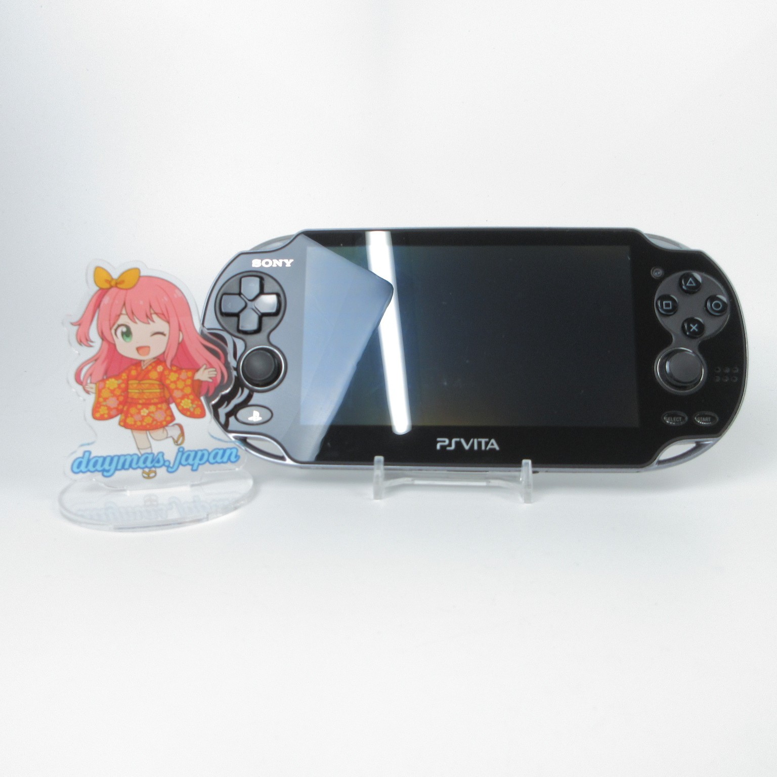 【Very Good】Sony PS Vita PCH-1100 Crystal Black 3G/Wi-Fi Model Console only #RET0
