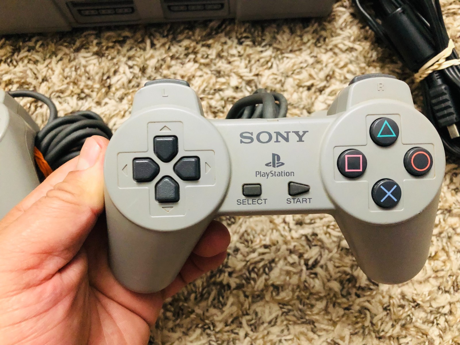 Sony PlayStation 1 Game Console – Gray w/ 2 OEM Controllers, Fully Tested 7