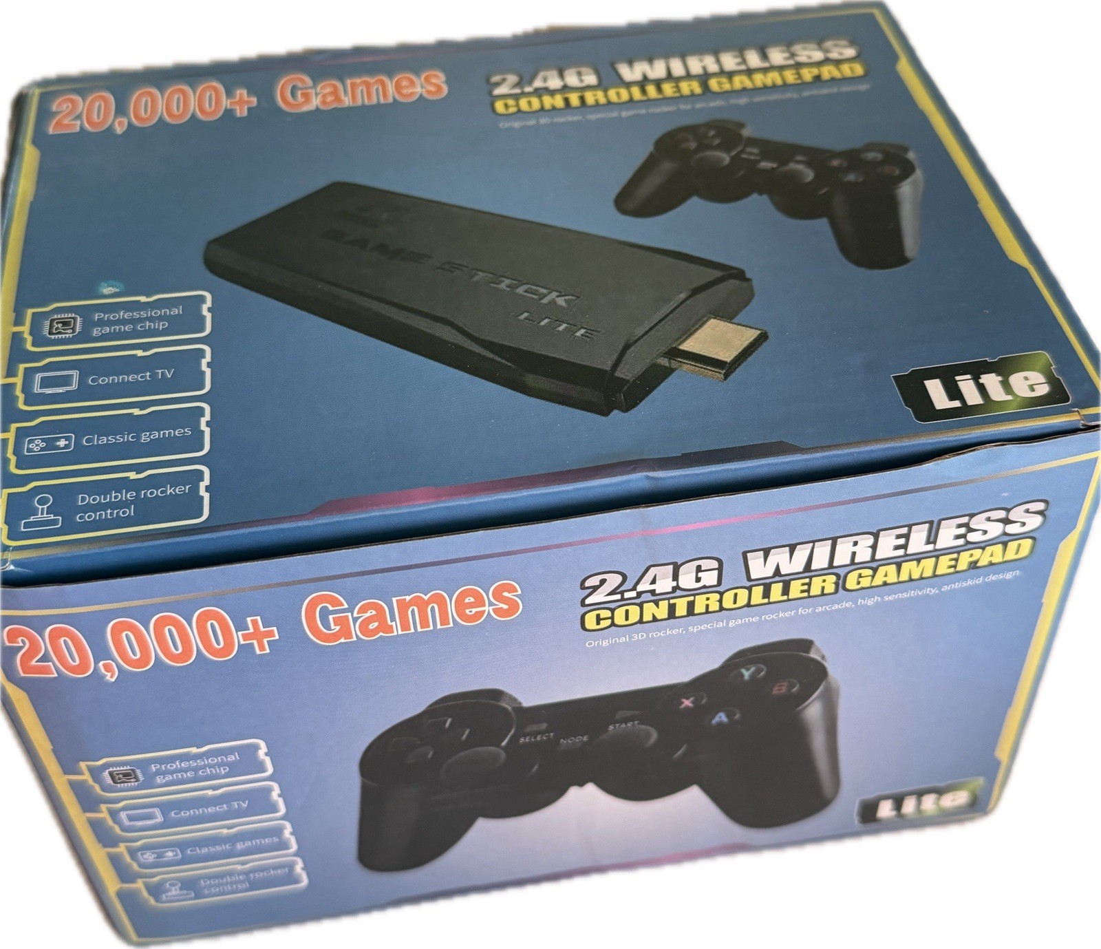 2.4G Wireless Controller Gamepad Lite HDMI Console & 2 Controllers – NEW*