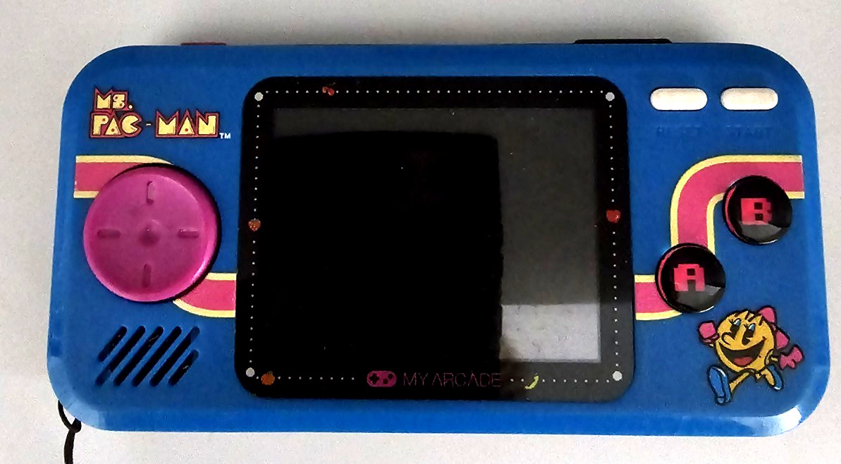 My Arcade Handheld Pocket Player Portable 3 Games Ms. Pac-Man Sky Kid Mappy Gift