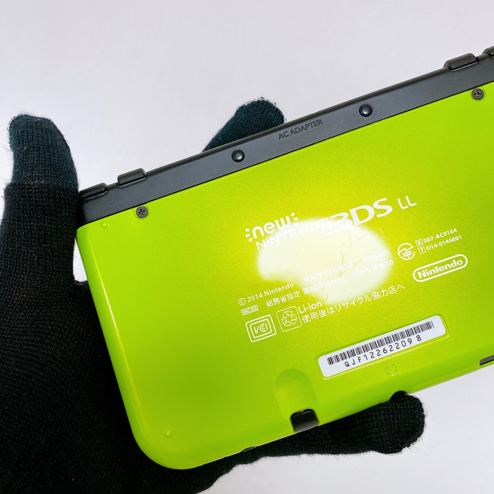 【Dual IPS】New Nintendo 3DS XL LL Lime Black Console Japan Tested Working Rank S
