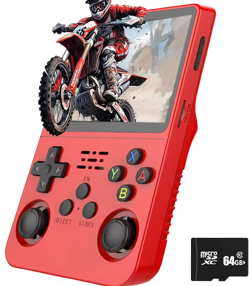 R36S Retro Handheld Game Console 3.5″ Screen 20000+ Games 64GB/128GB Gift