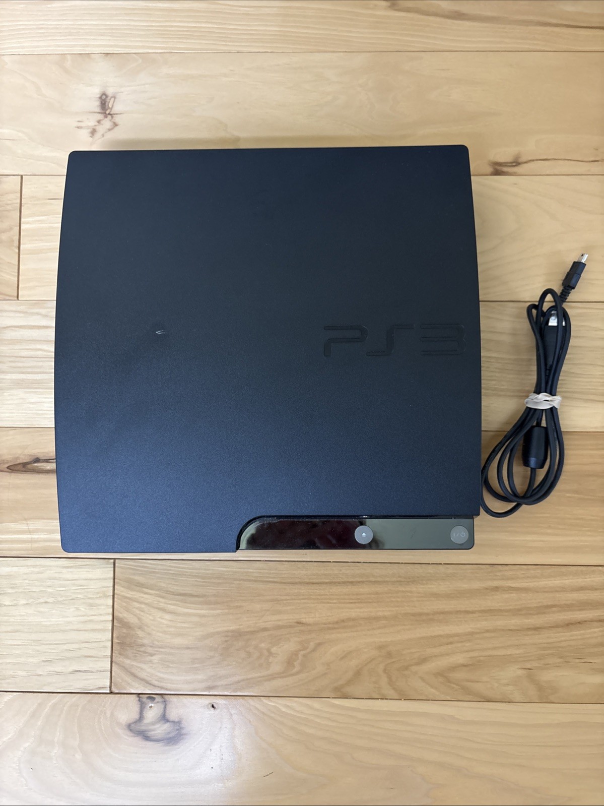 Sony PlayStation 3 Slim CECH-2001A Black w/ Power Cord Tested