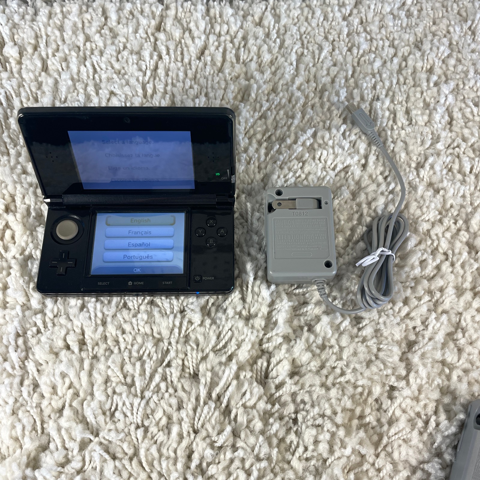Nintendo 3DS Cosmo Black Handheld Console System CTR-001 Tested