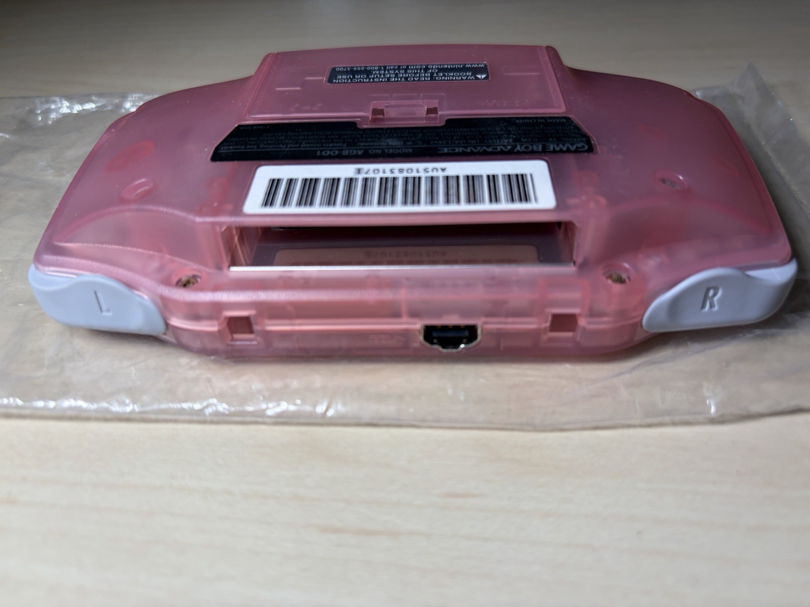 Nintendo GameBoy Advance GBA Pink – 100% Complete Batteries – MINT – Open Box