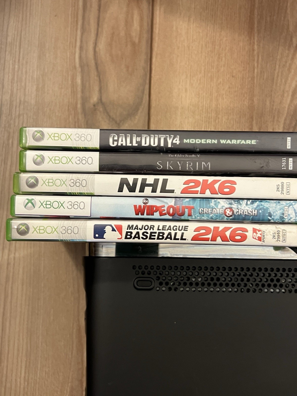 Xbox 360 Elite Black Console Bundle 120GB HDD 15 Games Controller Tested Works