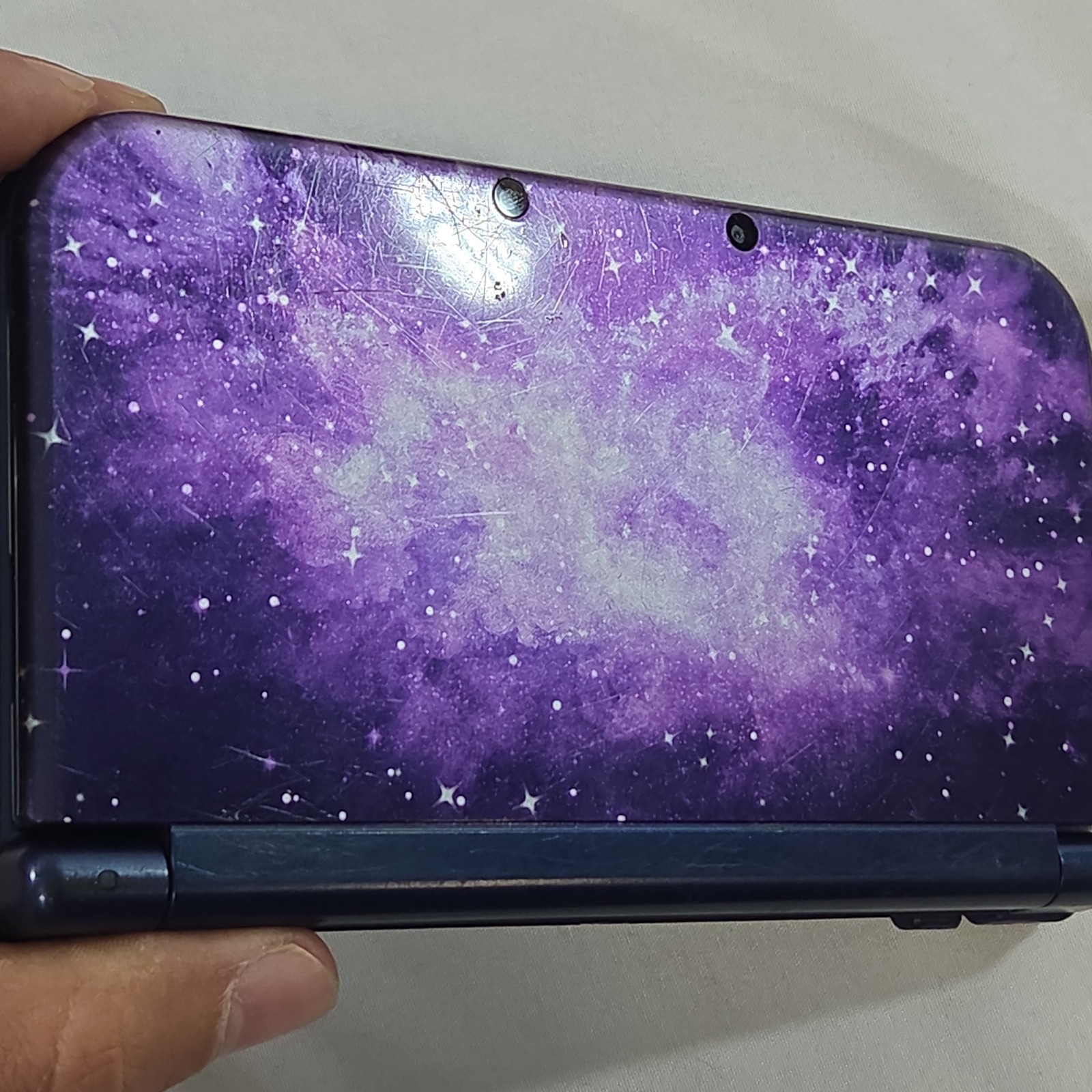 Nintendo 3DS XL Galaxy Edition Handheld System FOR PARTS OR REPAIR ONLY READ