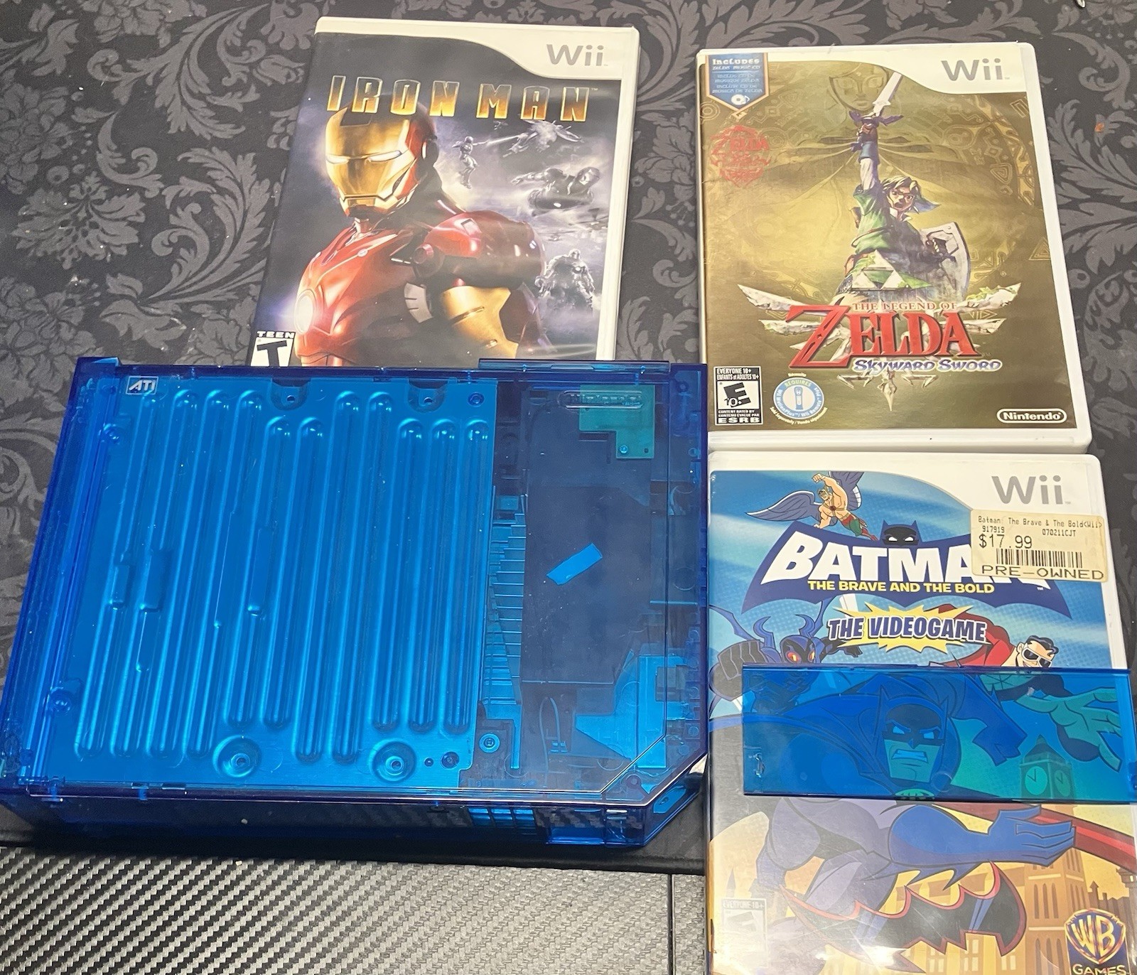 Blue Transparent Wii