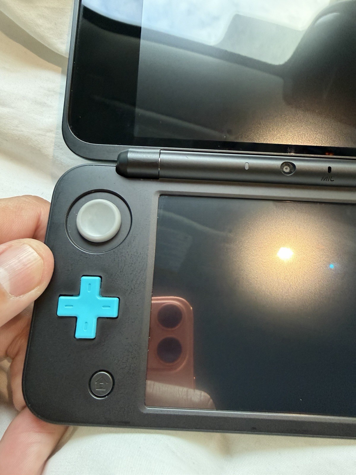 “New” Nintendo 2DS XL Black Turquoise TESTED With Stylus – CONSOLE ONLY- GREAT