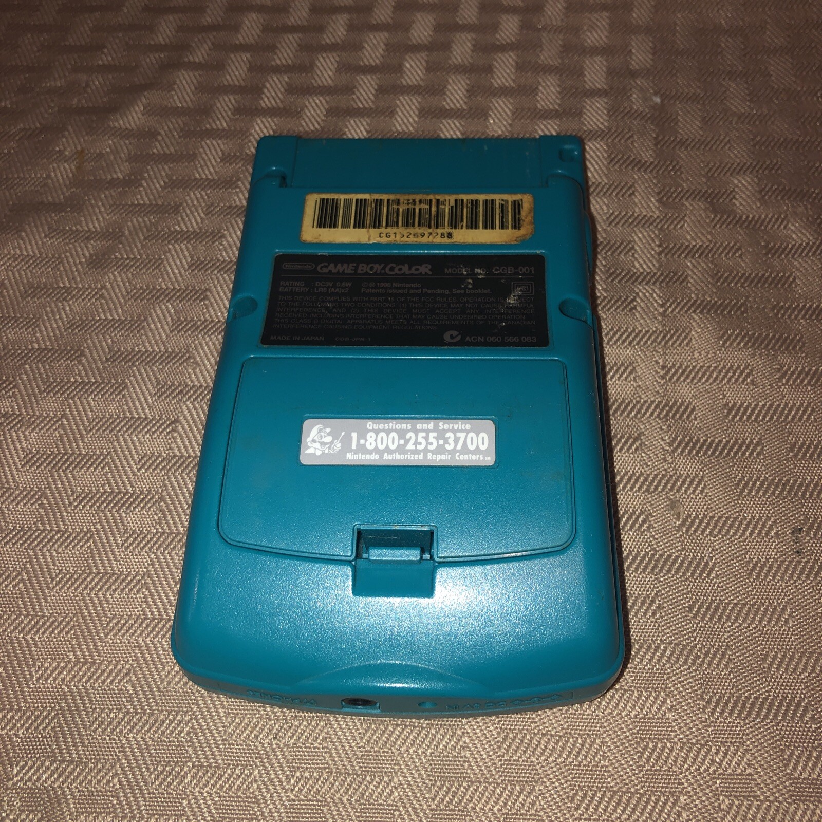 GOOD COND! Nintendo Game Boy Color Handheld Game Console – Teal Working/Tested