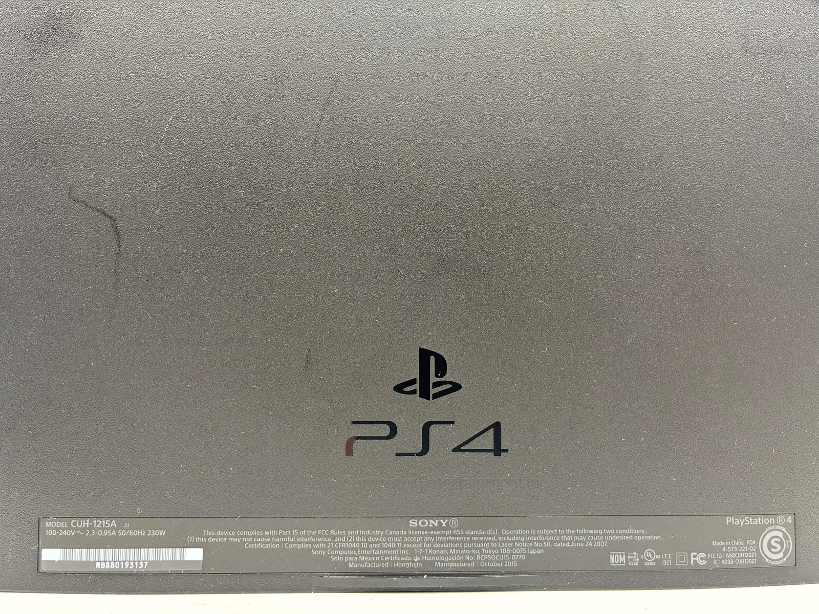 Sony PlayStation 4 Console 500GB Black CUH-1215A Hard Drive Issue – Used B