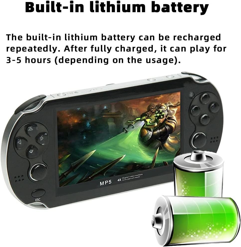 Handheld Game Console 4.3 inch Double Joystick 8GB Build in 2200 Retro Game V…